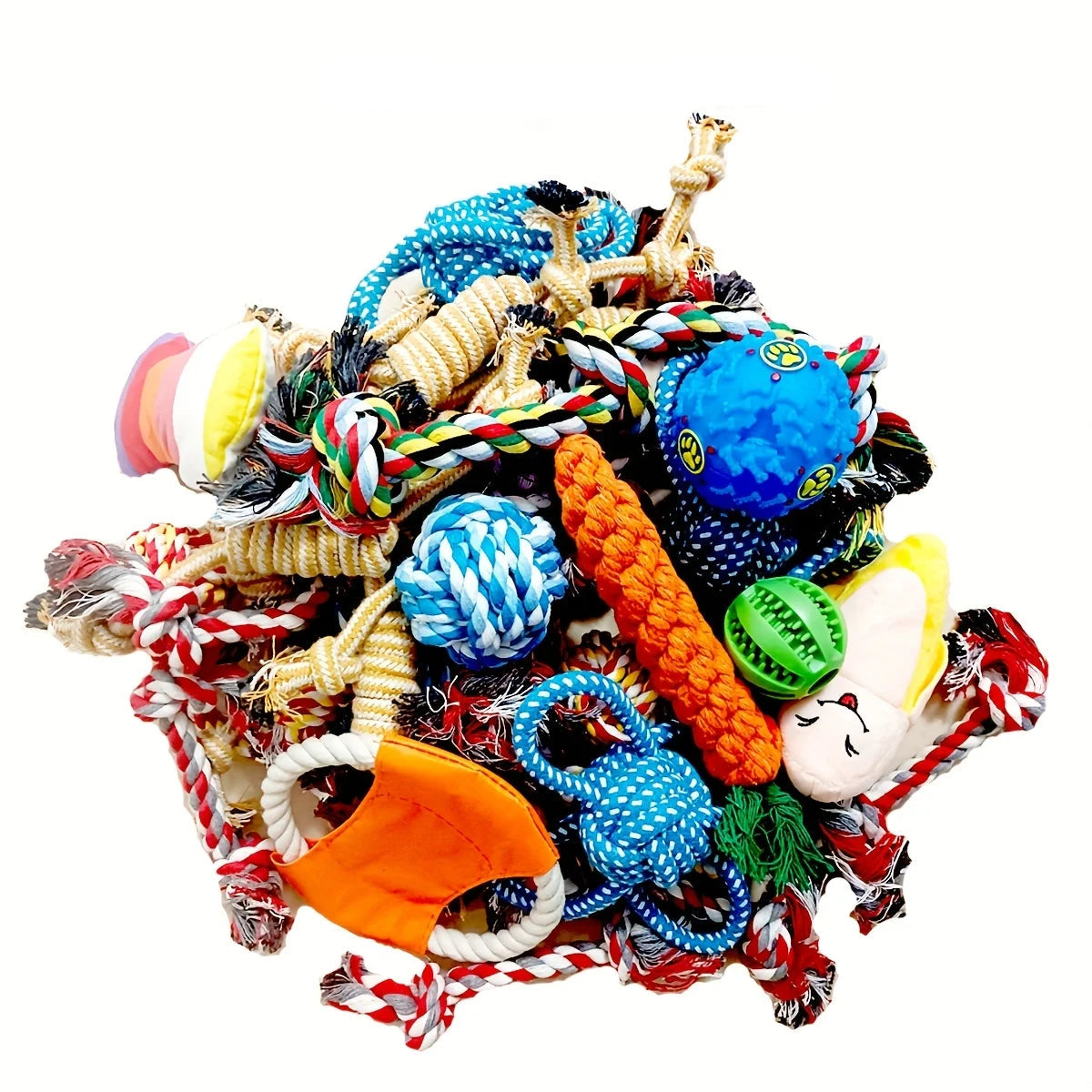 Assorted Durable Interactive Cotton Pet Toys