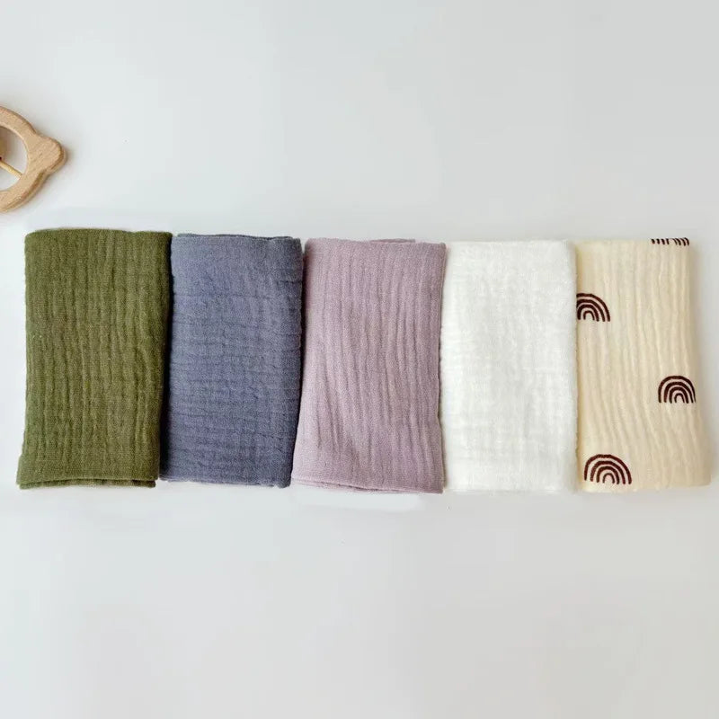 The Soft Cotton Face Bath Handkerchief Towel Set, shown again in closer detail