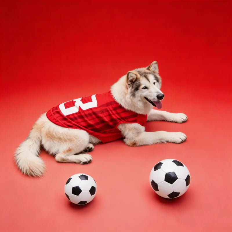 Quick Dry Mesh Pet Soccer Jersey