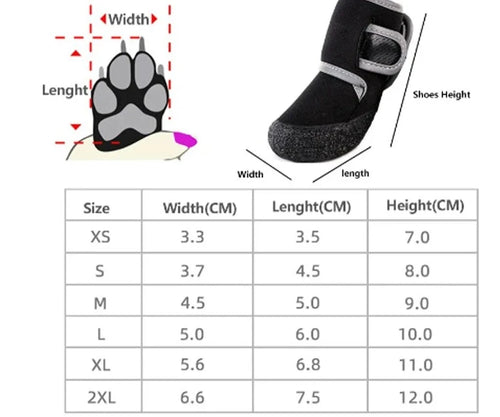 Soft Waterproof Pet Shoes for dogs
