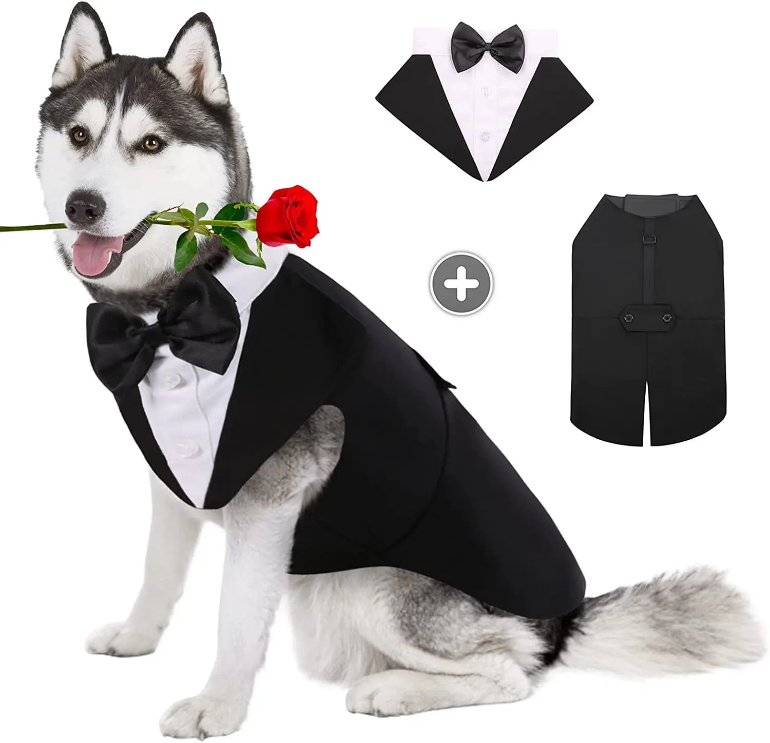 Pet Formal Wear Tuxedo Shirt