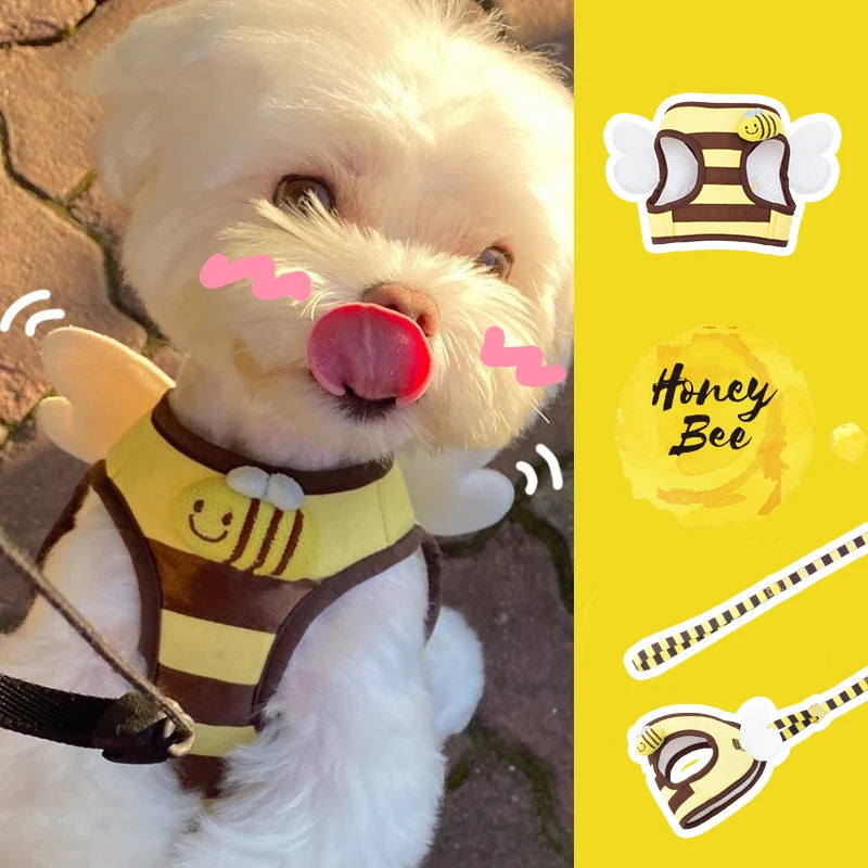 Cute Bee Themed Dog Harness