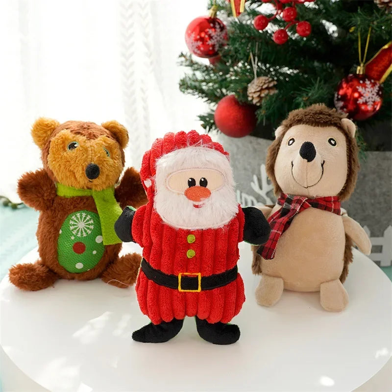 Christmas Plush Chew Toys for Pets