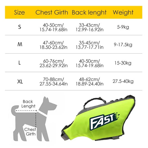 Adjustable Life Jacket for Dogs