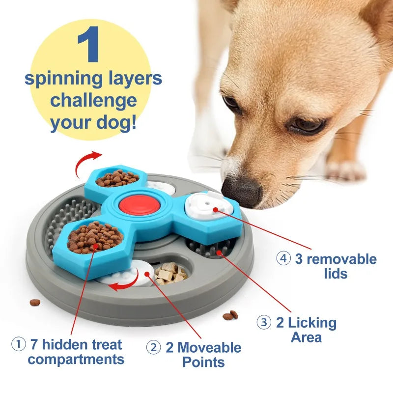 Interactive Dog Slow Feeder & Licking Plate