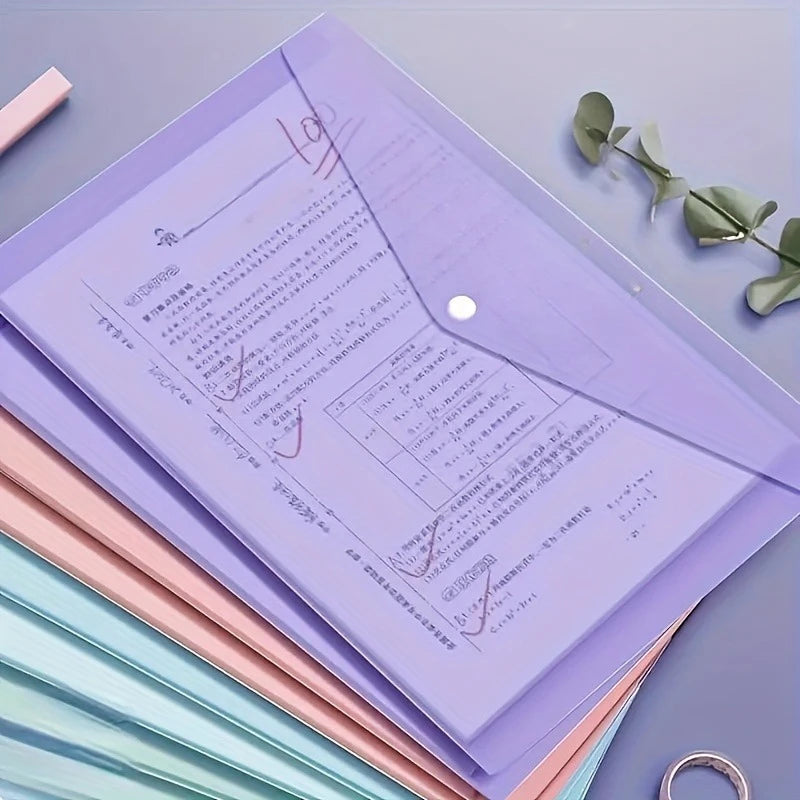 Transparent Plastic Storage File Folders