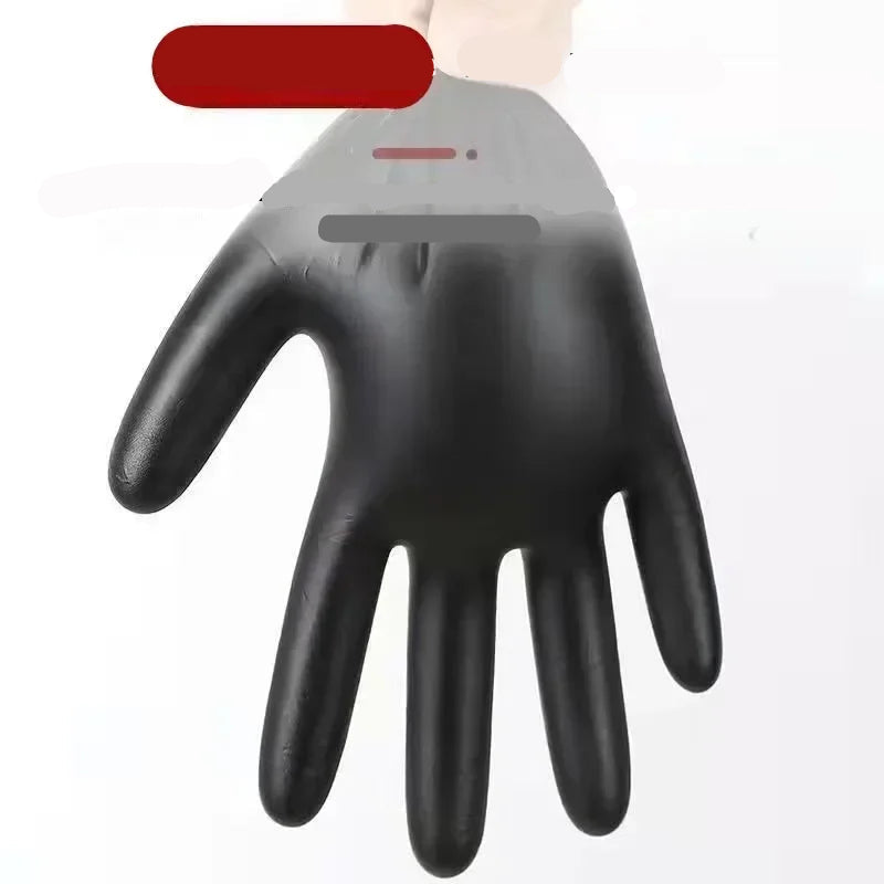 Disposable Black Nitrile Gloves 100 Pack