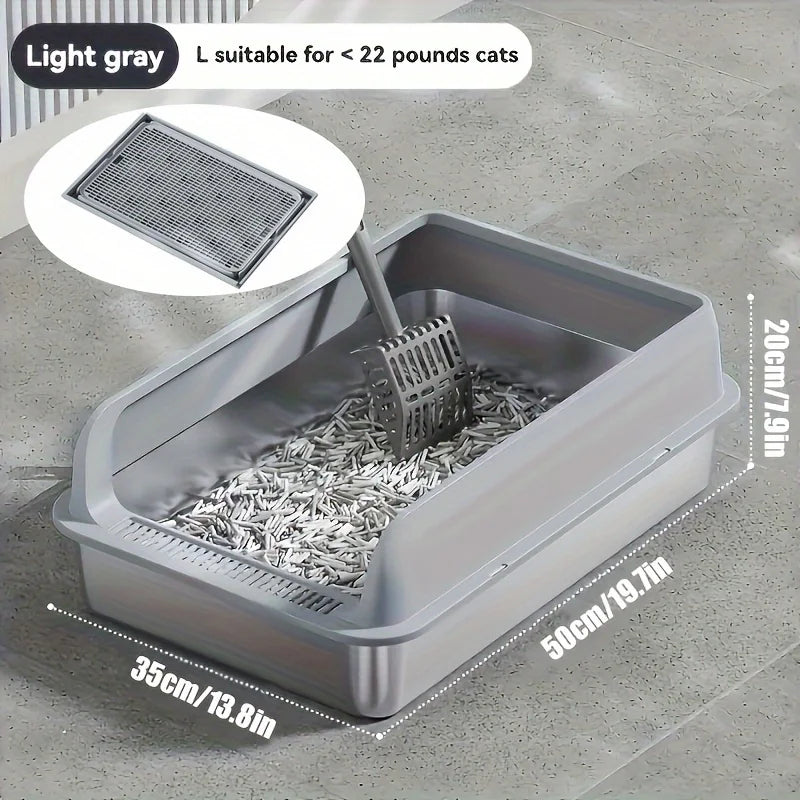 Leak Proof Stainless Steel Cat Box