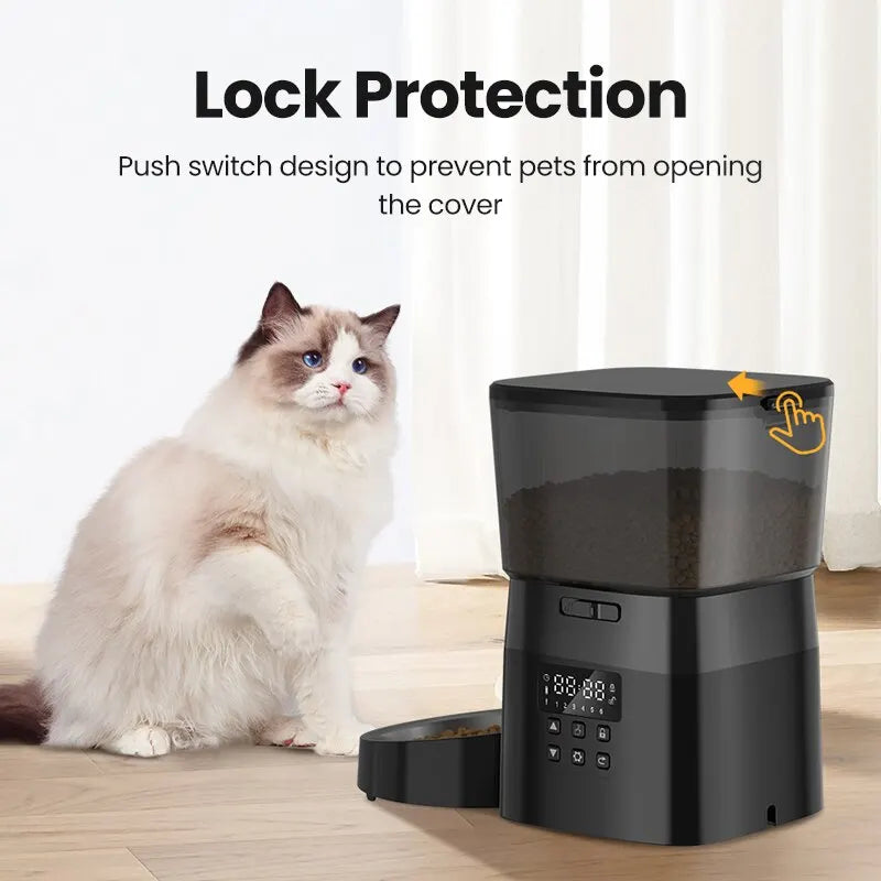 Smart Pet Feeder with Button Control