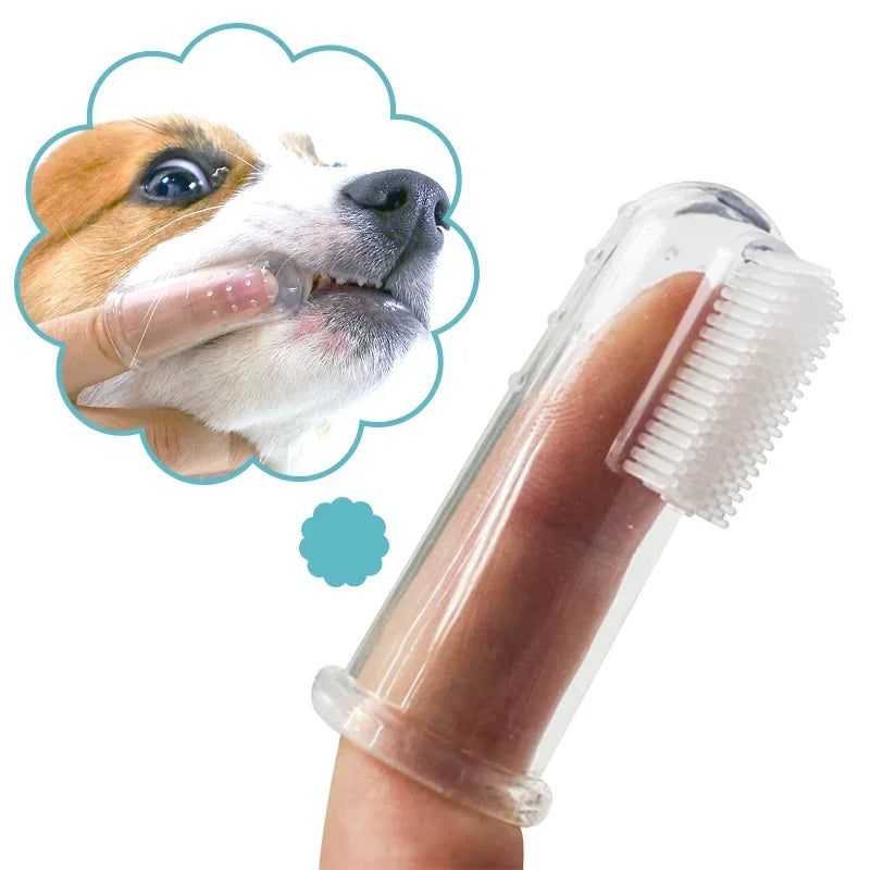 Super Soft Silica Gel Pet Finger Toothbrush