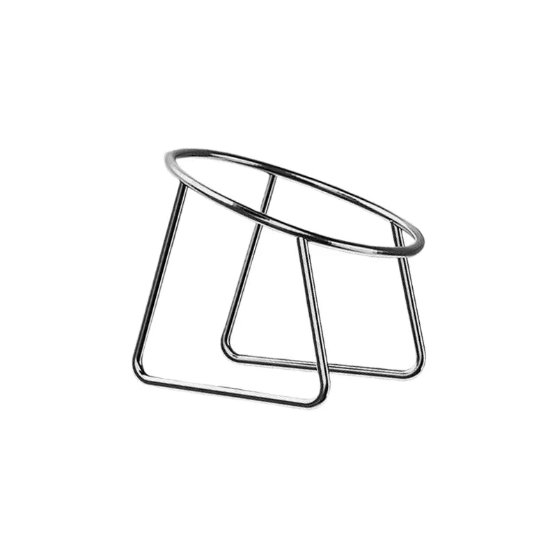 Cats Stainless Steel Tilted Neck Guard Food Bowl