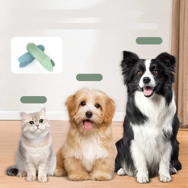 Food Grade Silicone Pet Finger Toothbrush