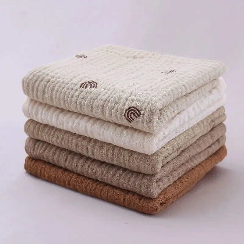 Soft Cotton Face Bath Handkerchief Towel Set seen from another angle