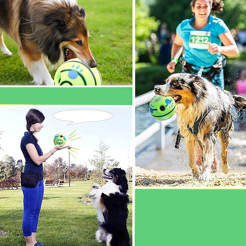 Pet Giggle Ball with Food Dispensing Treat