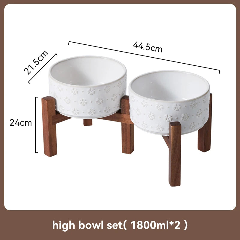 Elevated Dog Feeding Bowl Set