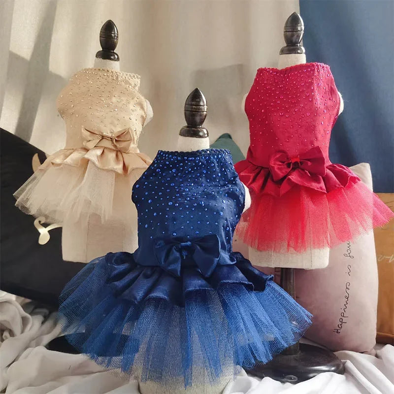 Pet Dress Apparel Lace Skirt