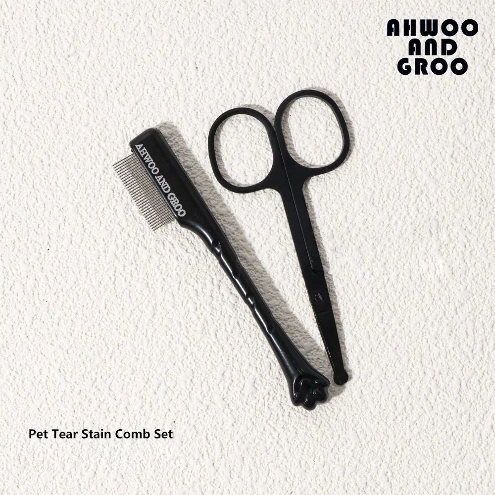 Pet Tear Stain and Hair Grooming Set