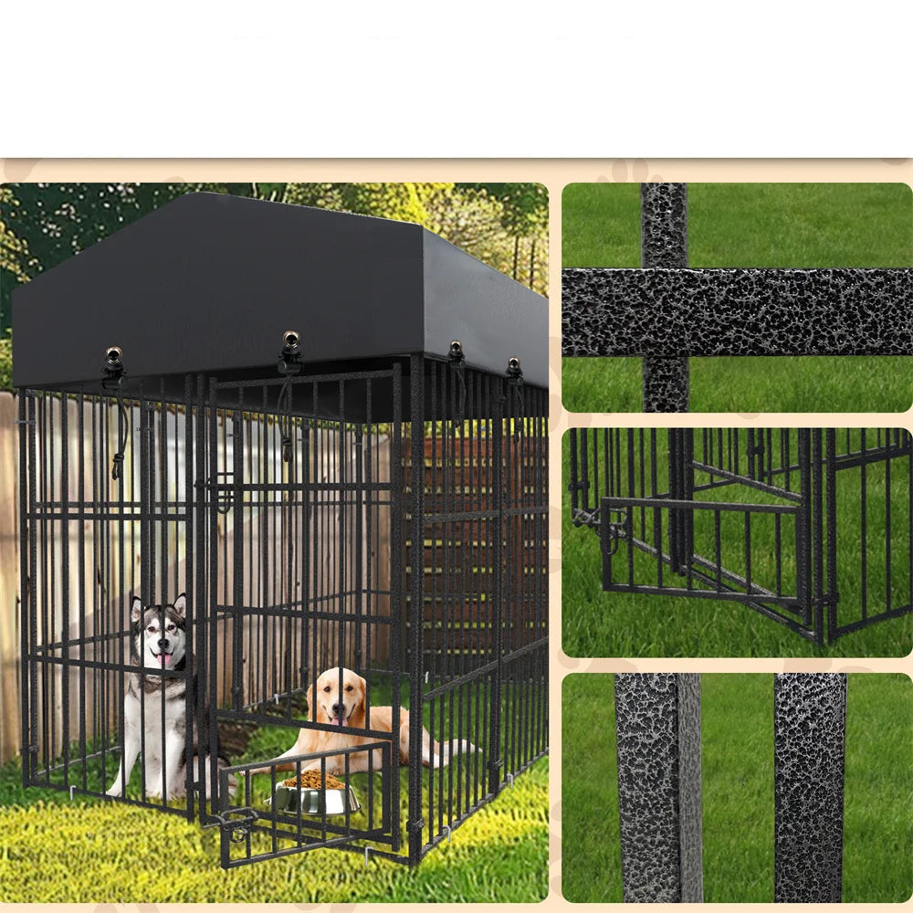 Large Pet Cage with Roof Cover