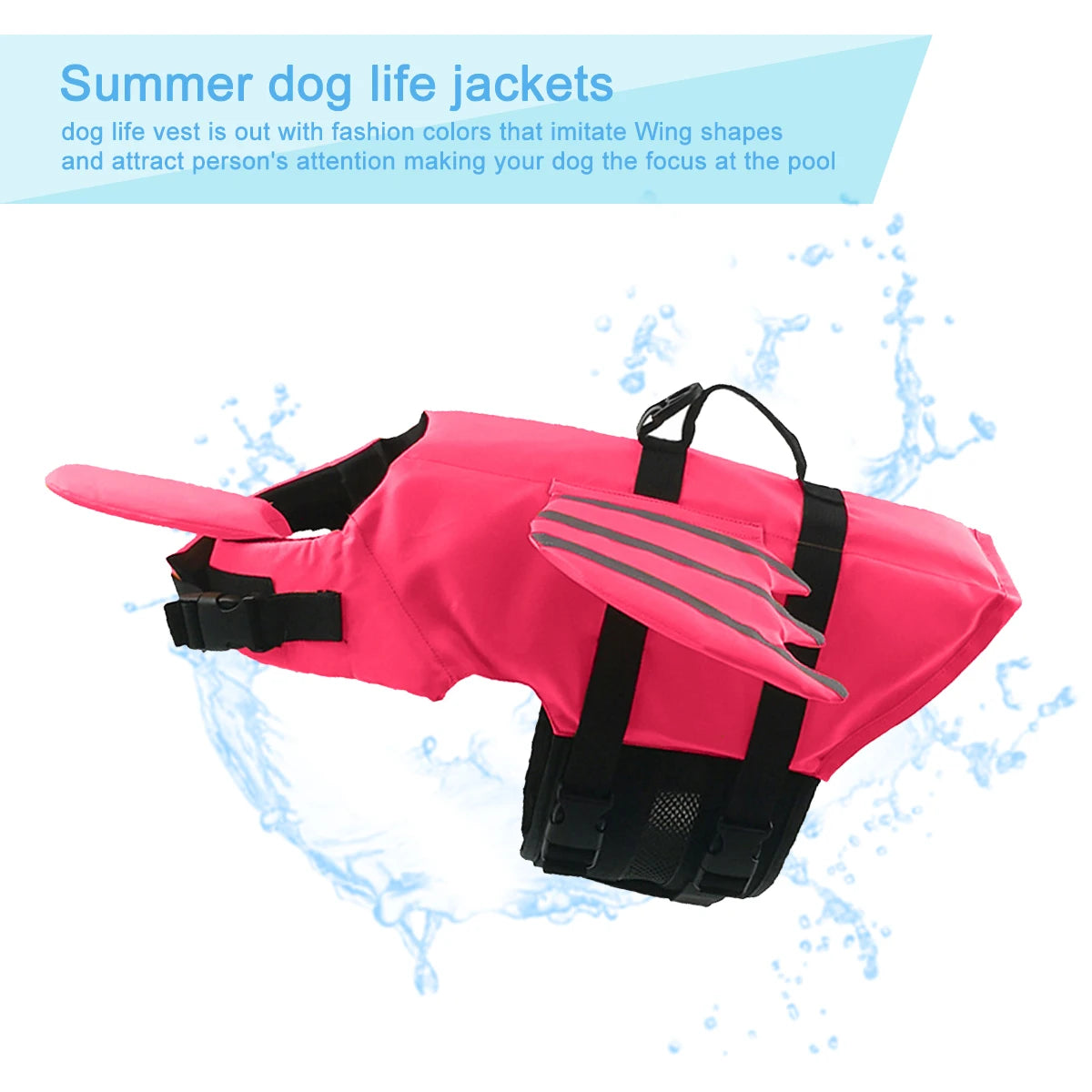 Safety Vest Adjustable Preserver for Dogs