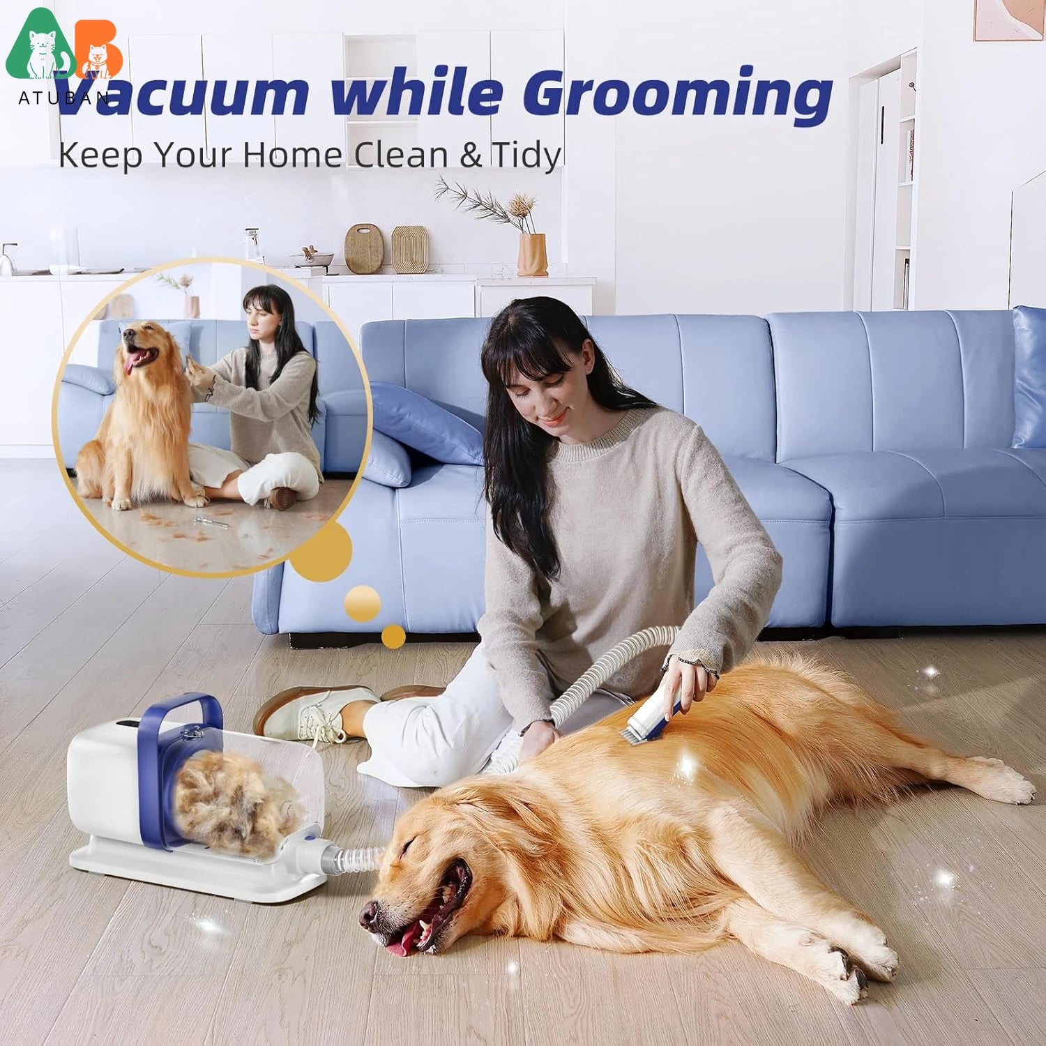 Dog Grooming Vacuum Kit