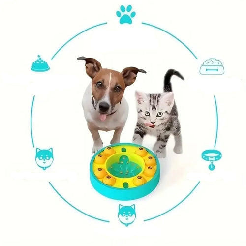 Rotating Slow Feeder Dispenser Dog Puzzle Toy