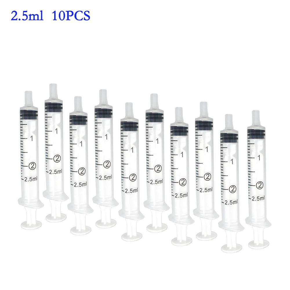 10pcs Plastic Syringe Set (1ml-10ml)