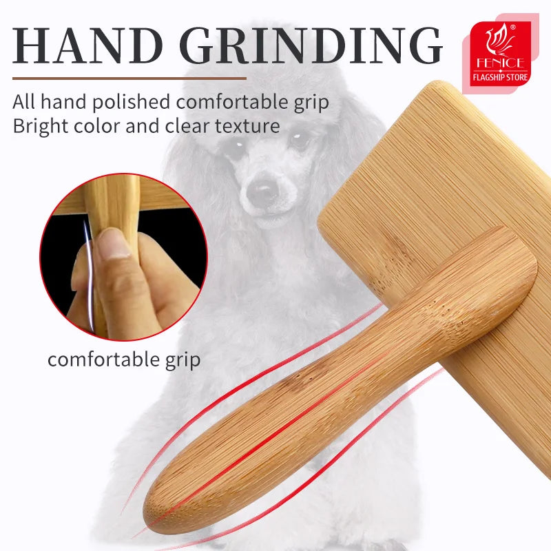 Wooden Pet Slicker Brush