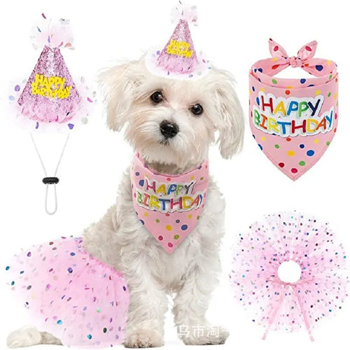 Girl Dog Birthday Set