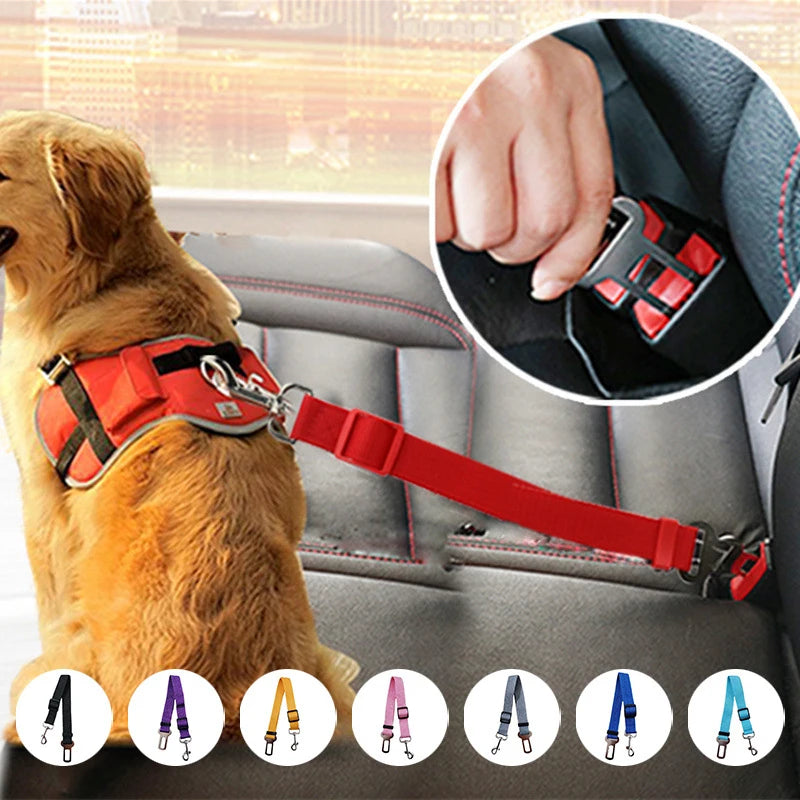 Adjustable Pet Leash Car Seatbelt