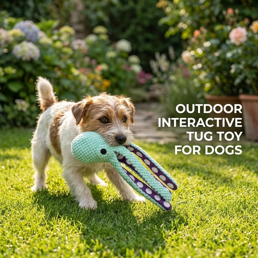 Crinkle-Tentacle Octopus Dog Toy