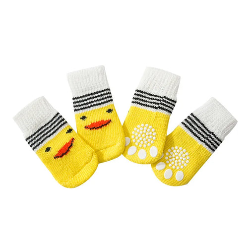 4 PCS Paw Printed Antislip Dog Socks - RPBA Shop
