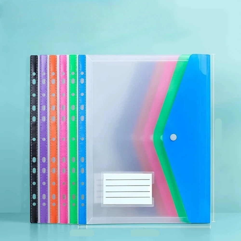 File Folder Expansion Bag with Punched Holes