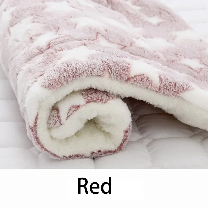 Washable Soft Fleece Pet Bed Blanket