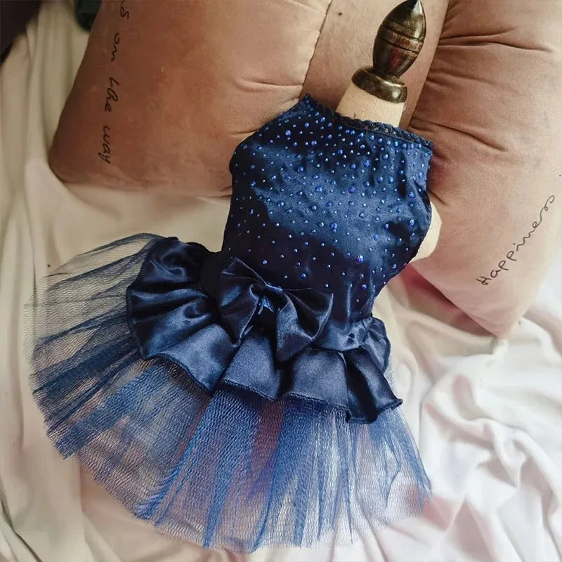 Pet Dress Apparel Lace Skirt