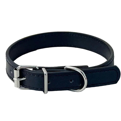 The Classic Leather Pet Collar with Bell (Copy) pictured in more detail