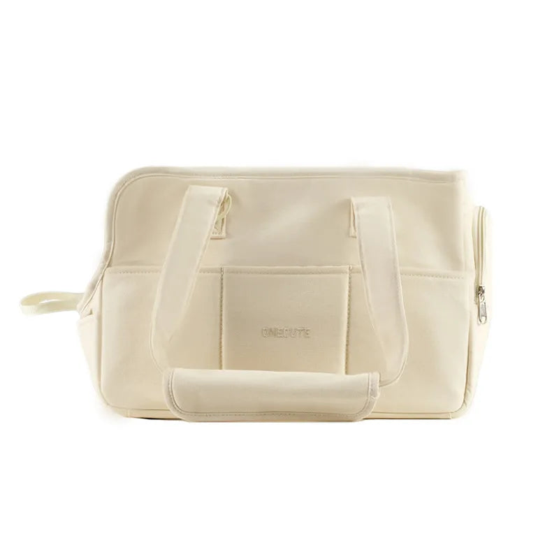 Small dog carrier bag in beige, bag only, for Cavoodles