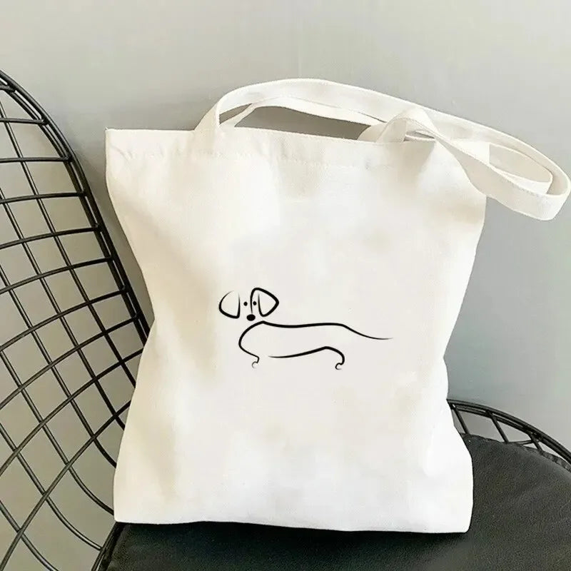Dachshund Dog Print Shoulder Bag