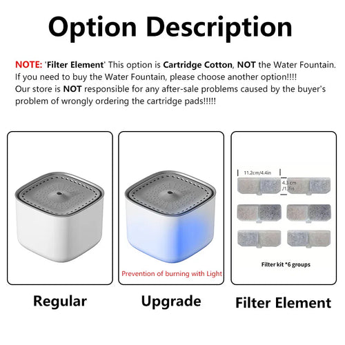 3L Automatic Cat Water Fountain with Filter, part of the RPBA Shop range for cats
