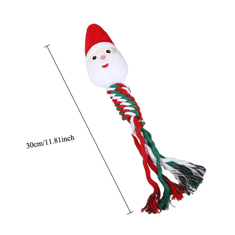 Christmas Themed Squeakey Chew Toys for Pets