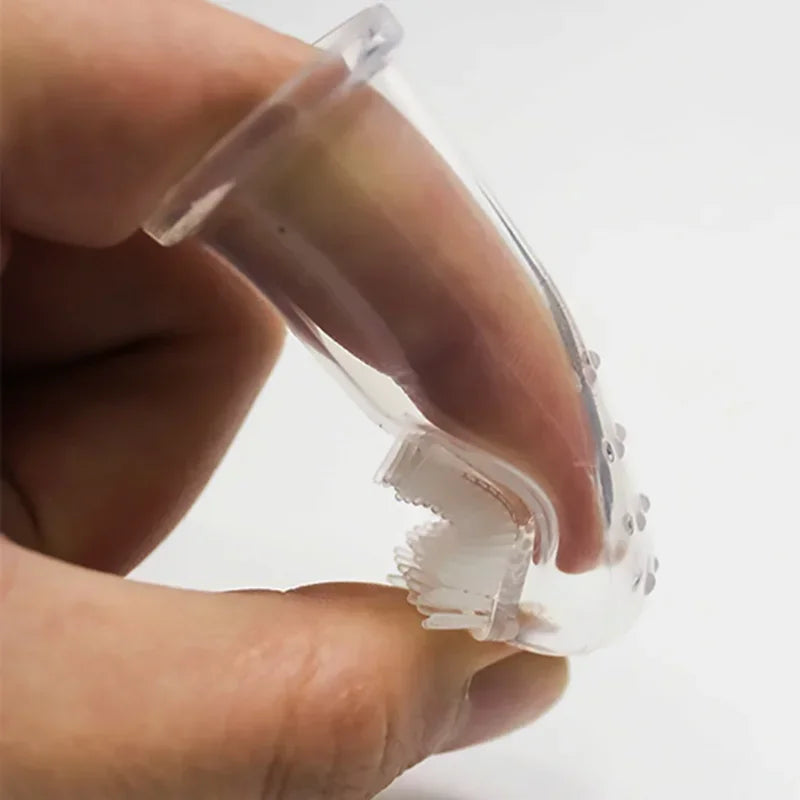 Super Soft Silica Gel Pet Finger Toothbrush