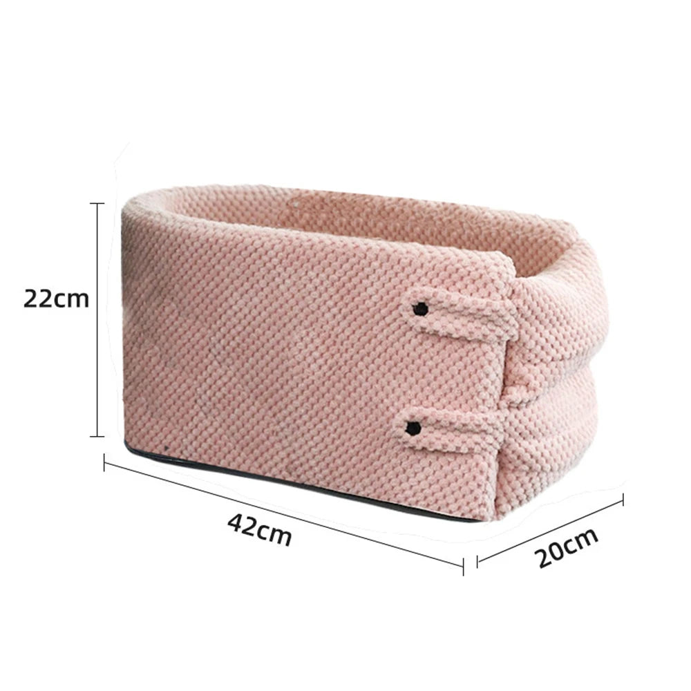 Folding Pet Carrier for Car Arm rest with Cushion