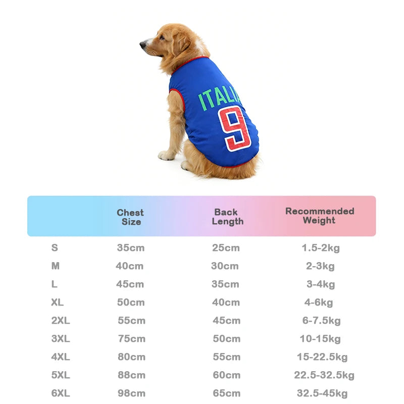 Quick Dry Mesh Pet Soccer Jersey