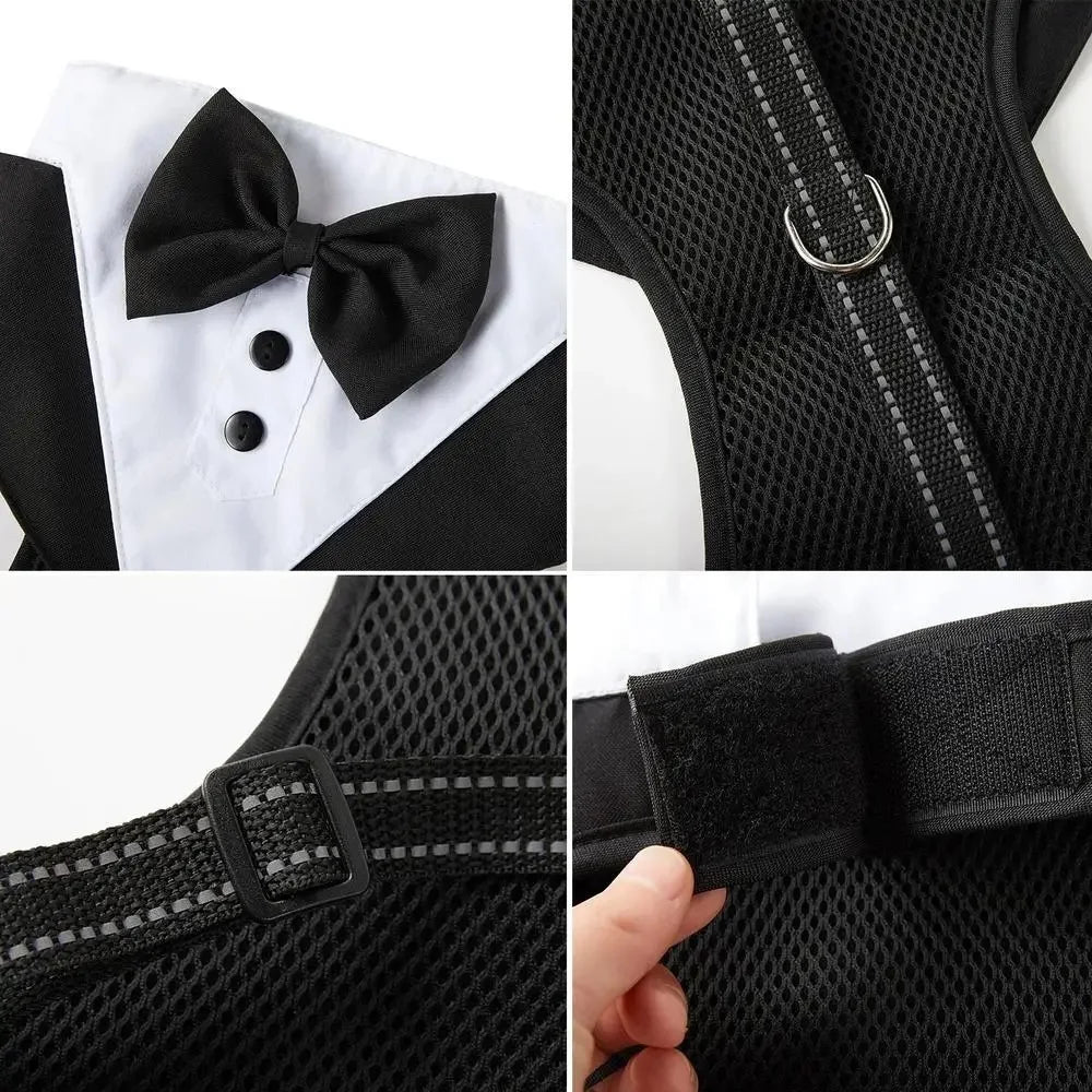 Dog Tuxedo Formal Vest Suit