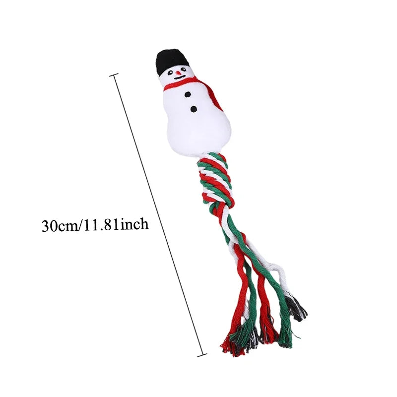 Christmas Themed Squeakey Chew Toys for Pets