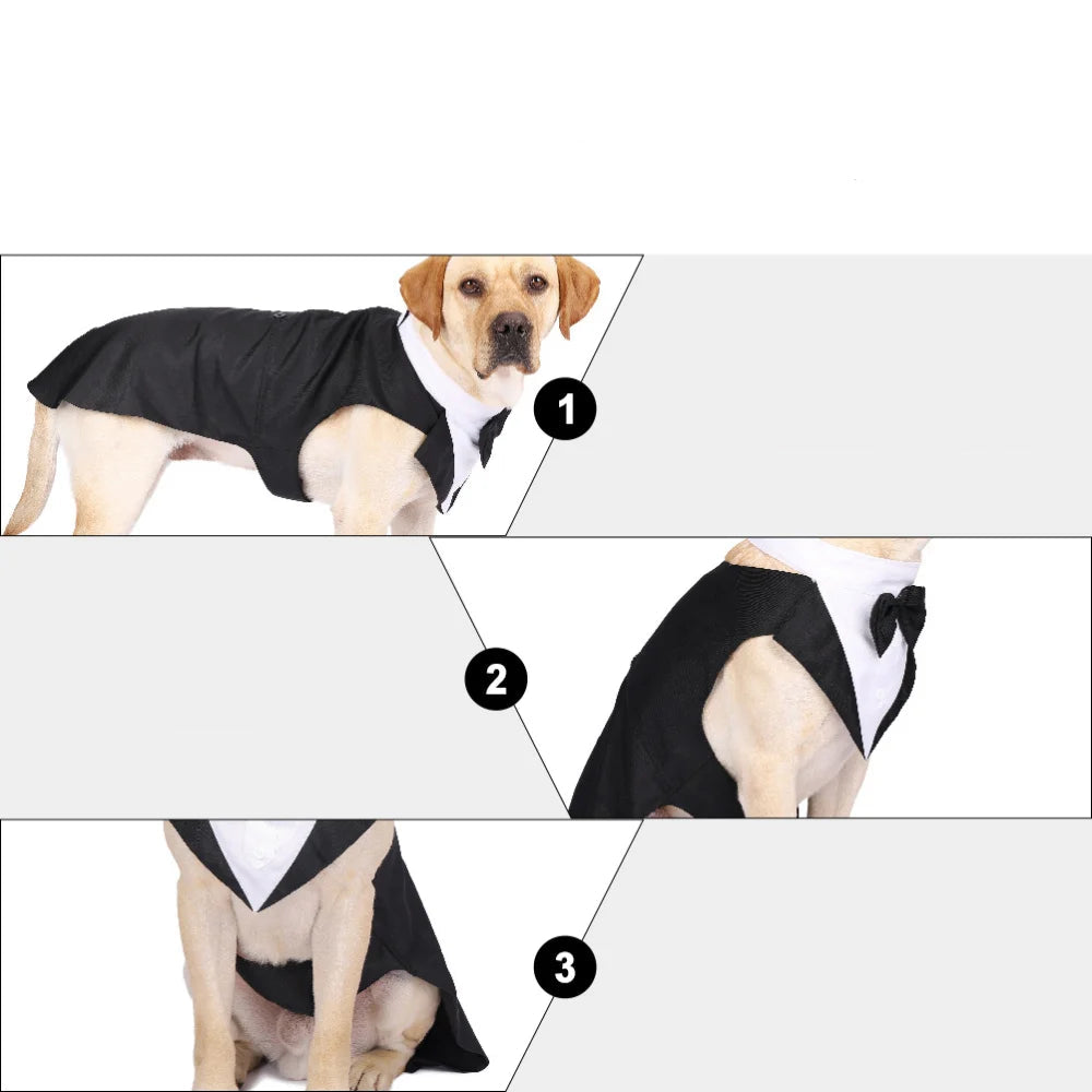 Pet Formal Wear Tuxedo Shirt