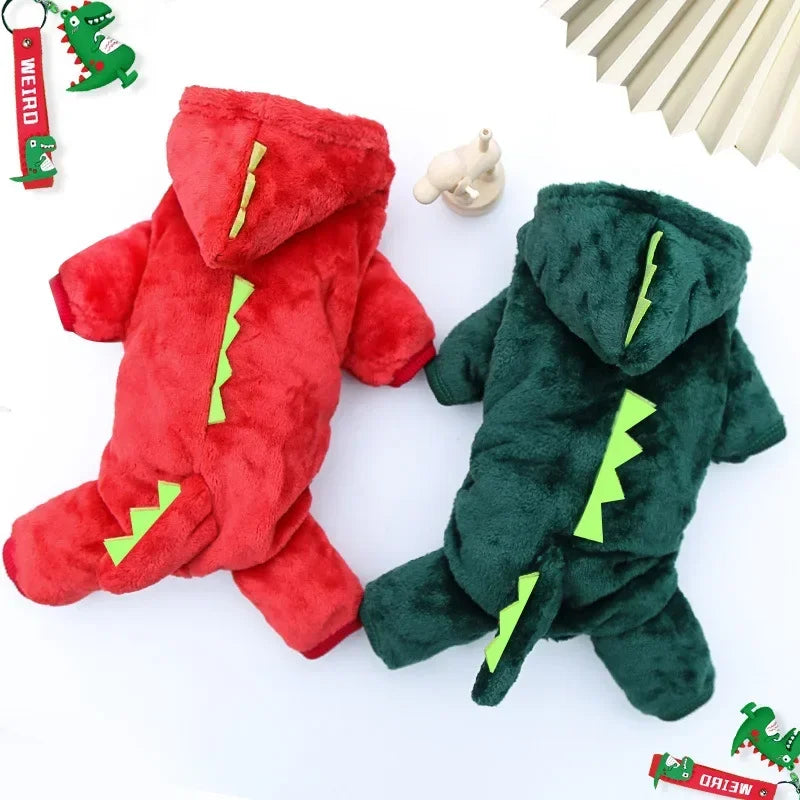 Pet Dinosaur Jumpsuit for Winter