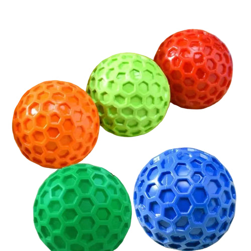 Natural Rubber Dog Chew Ball with Squeaker