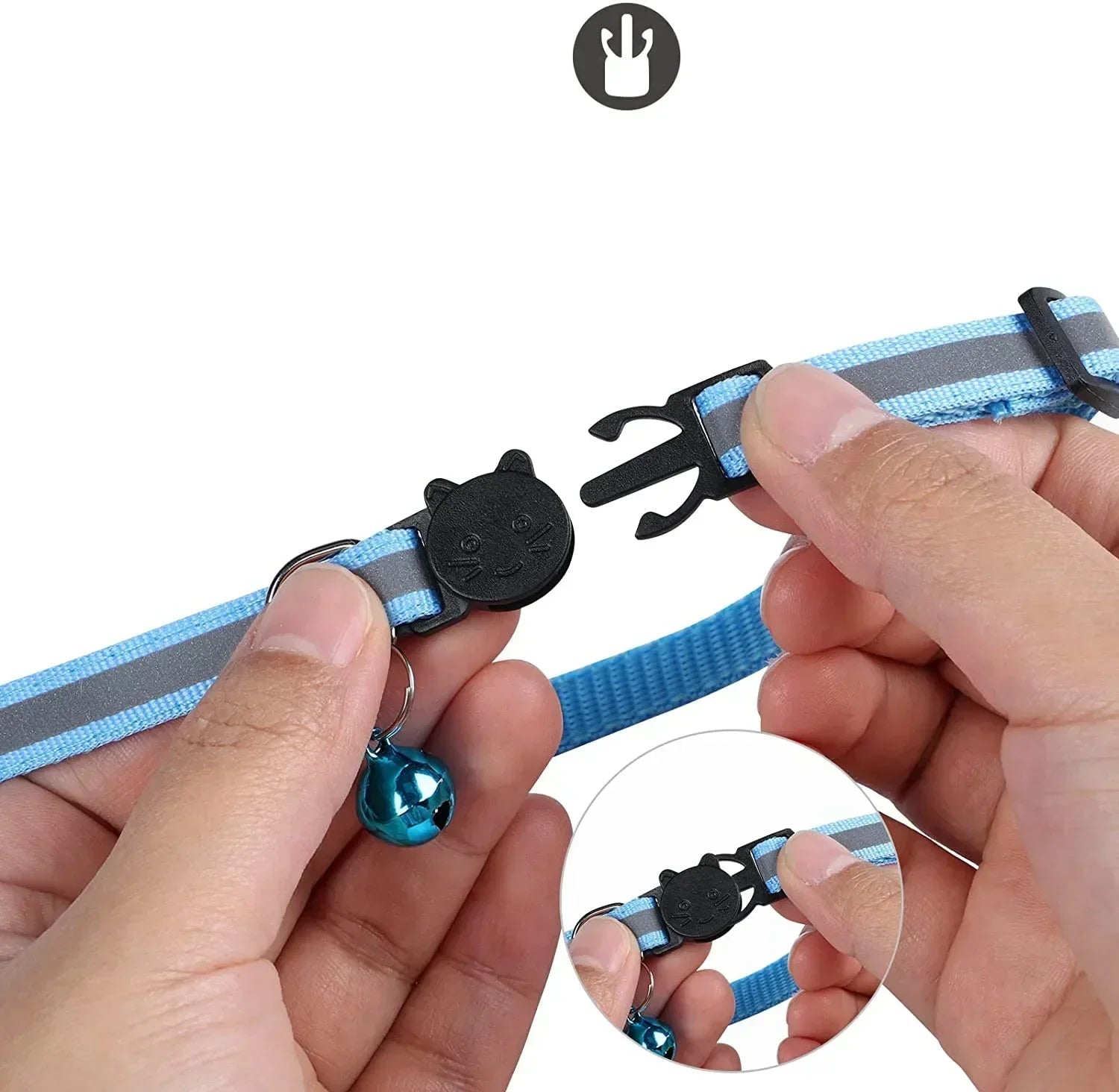 Cat Collar With Bell And AirTag Holder