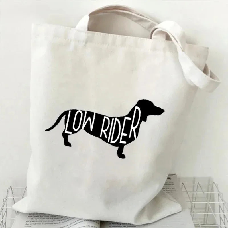 Dachshund Dog Print Shoulder Bag