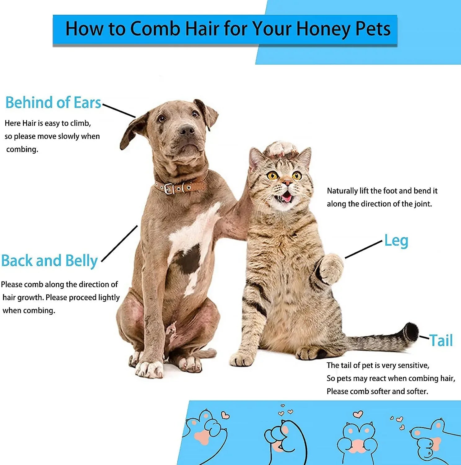 Hair Grooming Comb For Pets
